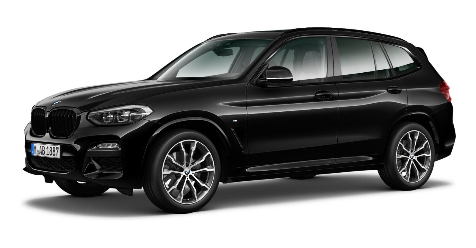 BMW X3 xDrive20d in Schwarz von vorne BMW X3 xDrive20d in Schwarz von vorne