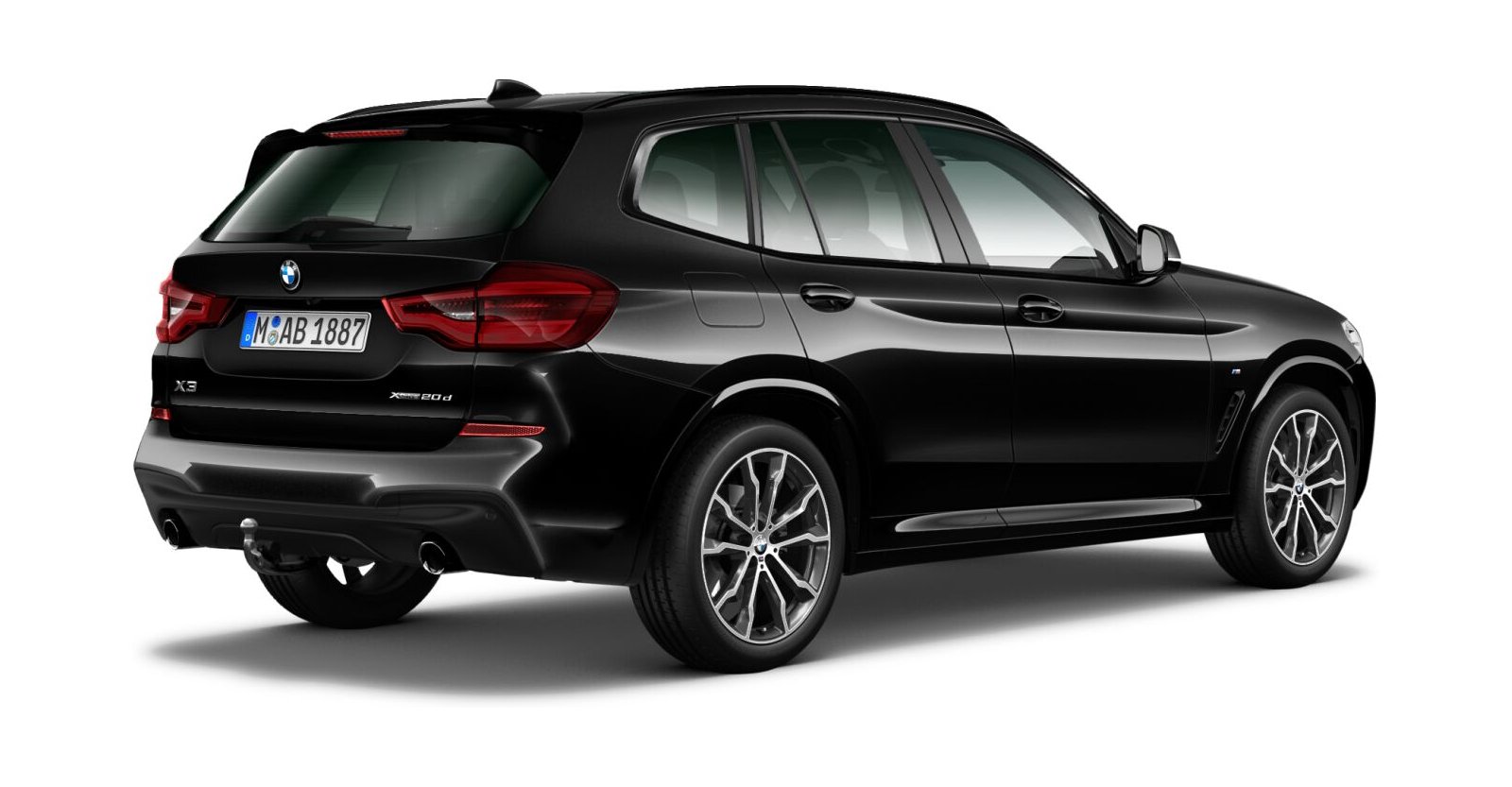 BMW BMW X in Schwarz von hinten BMW BMW X in Schwarz von hinten