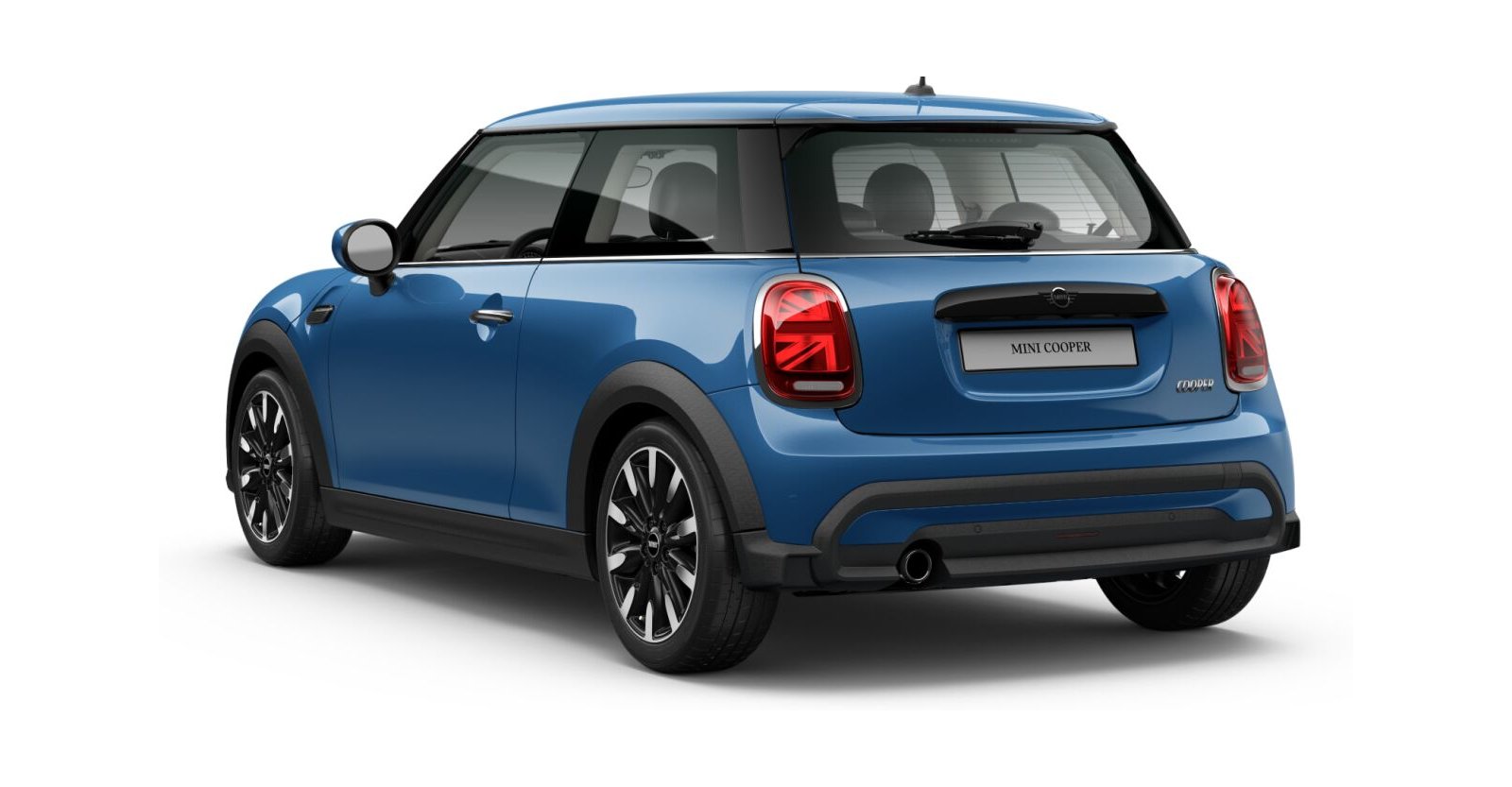 MINI MINI 3-Türer in Blau von hinten MINI MINI 3-Türer in Blau von hinten