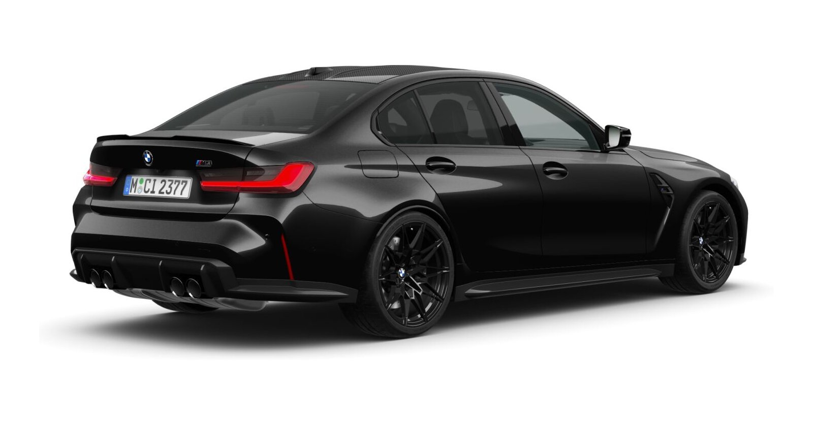 BMW BMW M in Schwarz von hinten BMW BMW M in Schwarz von hinten