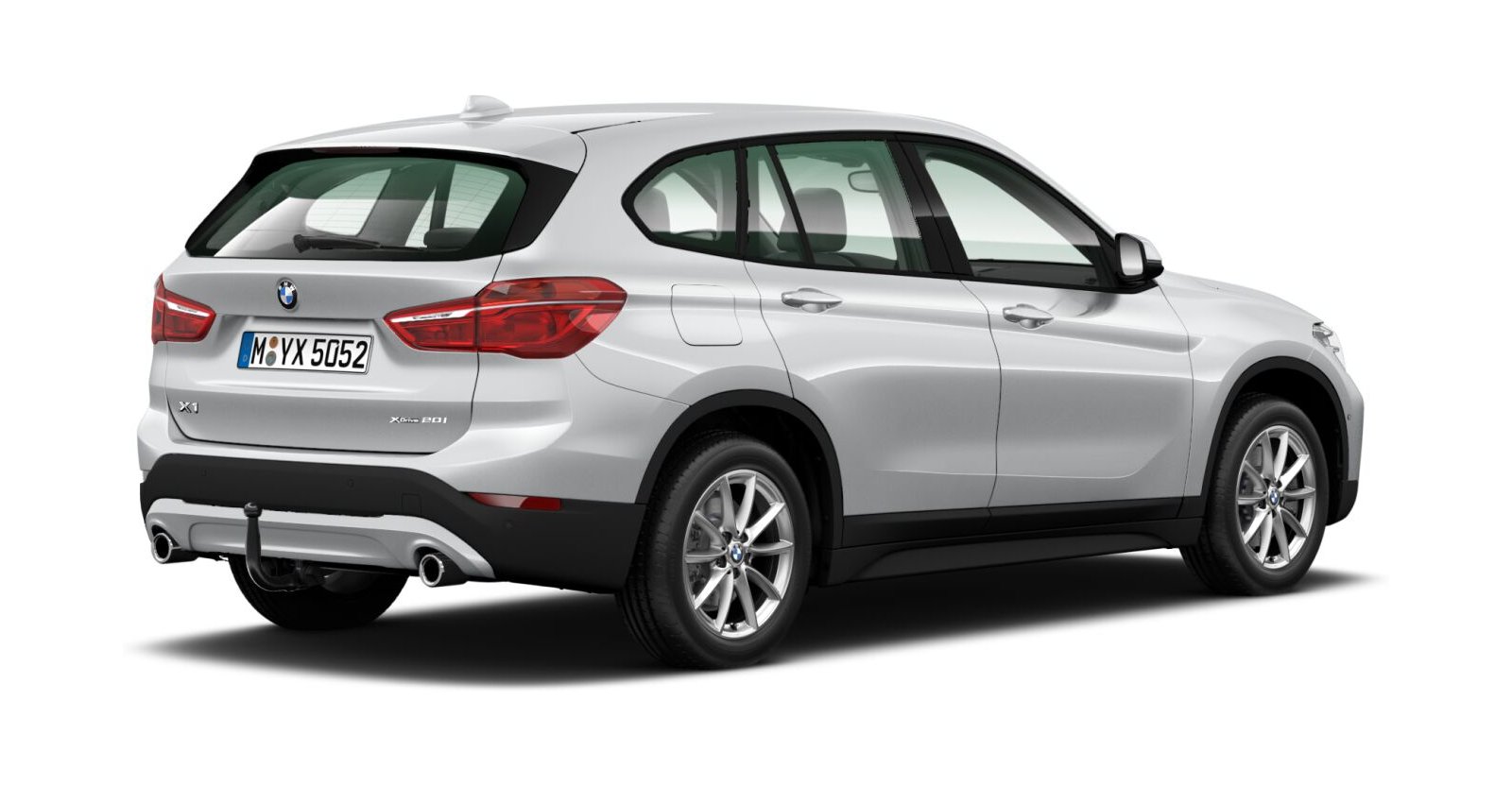 BMW BMW X in Silber von hinten BMW BMW X in Silber von hinten