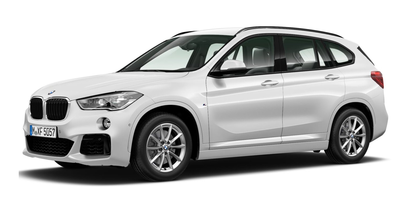 BMW X1 sDrive20i in Weiß von vorne BMW X1 sDrive20i in Weiß von vorne