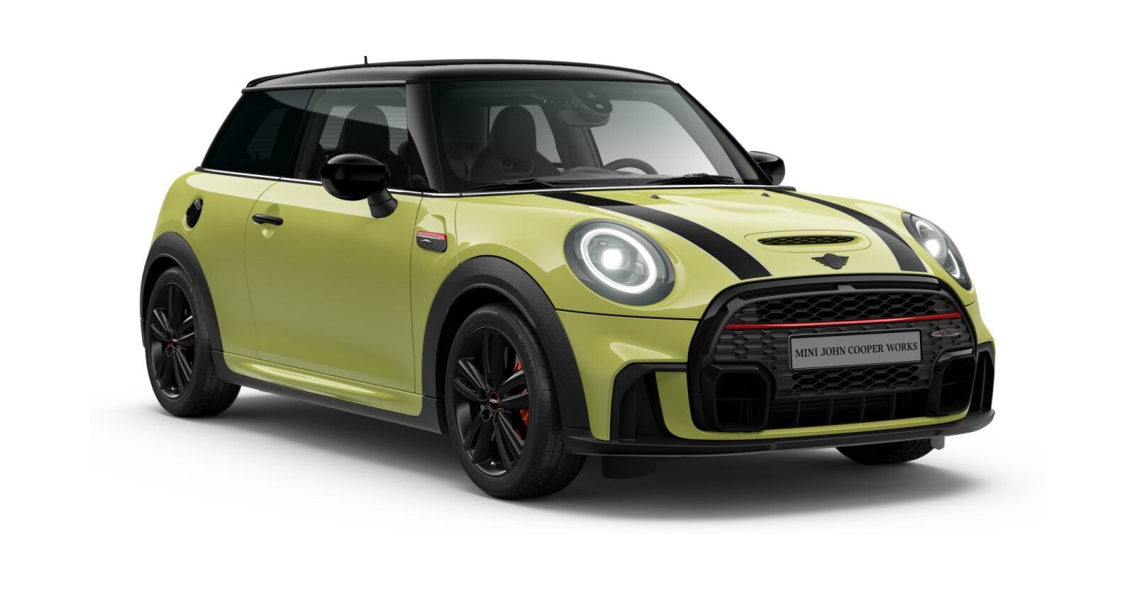 MINI John Cooper Works 3-Türer in Gelb von vorne MINI John Cooper Works 3-Türer in Gelb von vorne