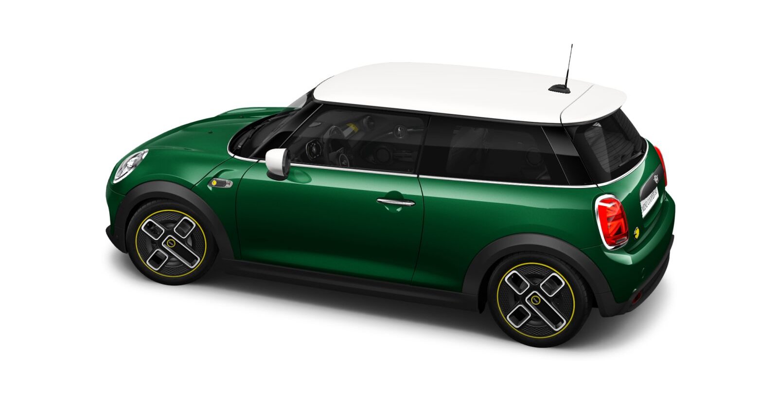 MINI MINI 3-Türer in Grün von hinten