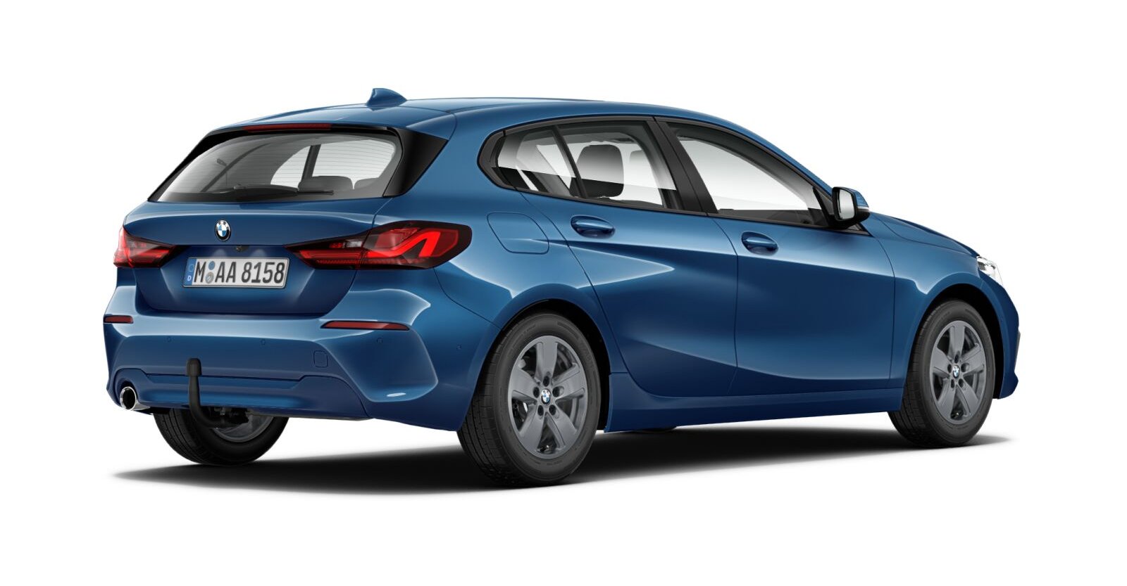 BMW BMW 1er in Blau von hinten