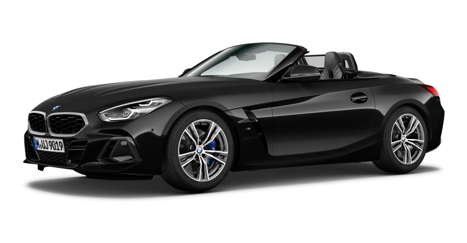 BMW Z4 sDrive30i in Schwarz von vorne BMW Z4 sDrive30i in Schwarz von vorne