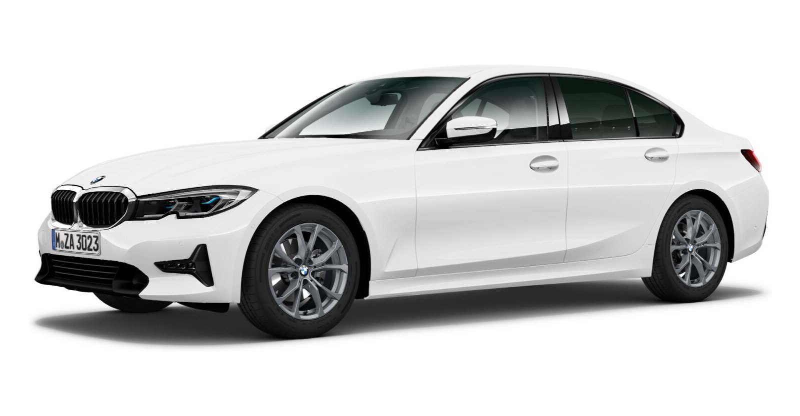 BMW BMW 3er in Weiß von vorne BMW BMW 3er in Weiß von vorne