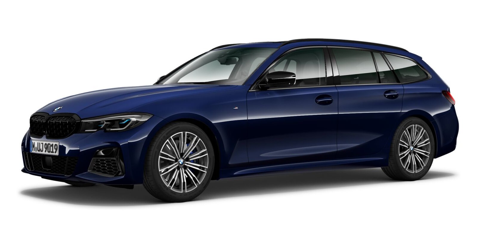 BMW BMW 3er in Blau von vorne BMW BMW 3er in Blau von vorne