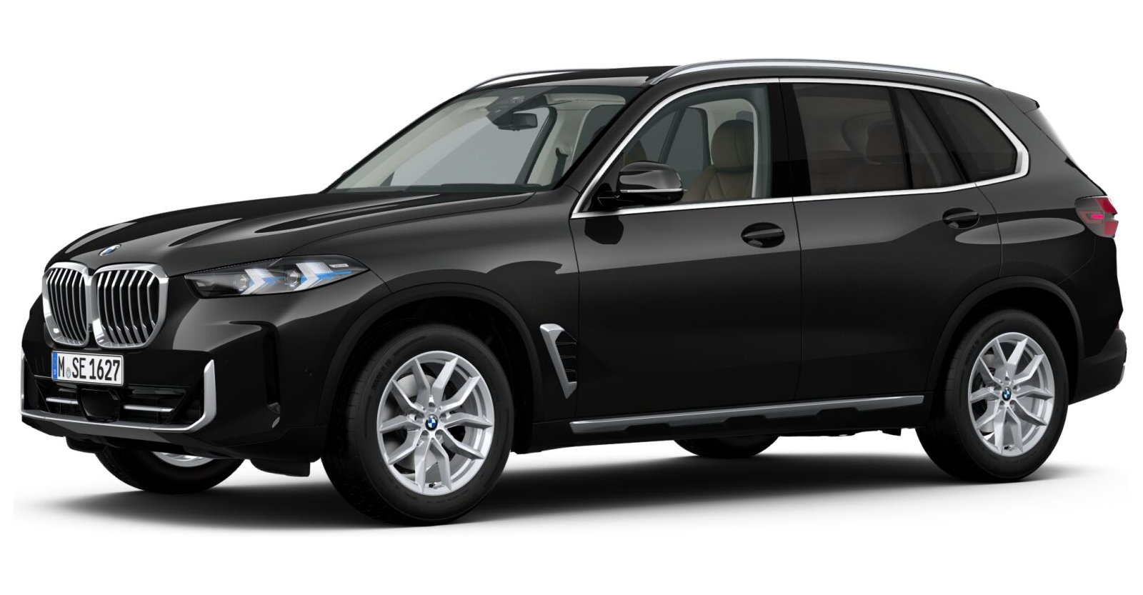 BMW X5 xDrive30d in Schwarz von vorne
