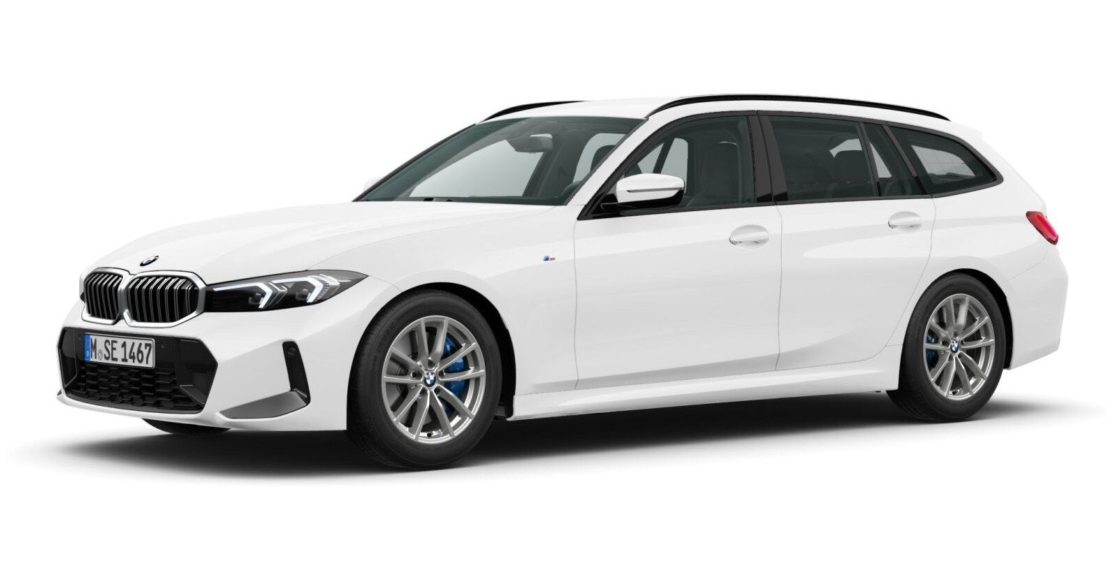 BMW BMW 3er in Weiß von vorne BMW BMW 3er in Weiß von vorne