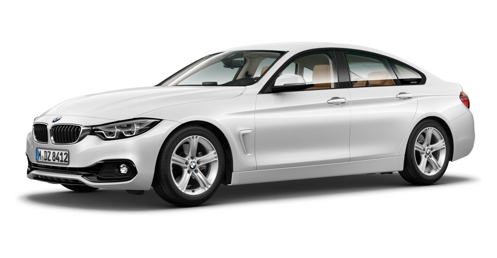 BMW BMW 4er in Weiß von vorne BMW BMW 4er in Weiß von vorne