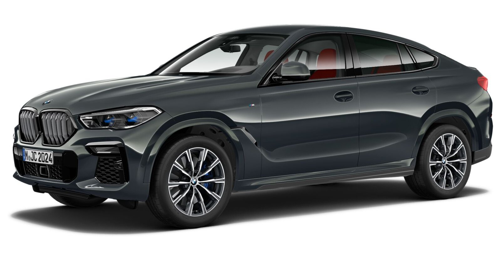 BMW X6 xDrive40d in Grau von vorne BMW X6 xDrive40d in Grau von vorne