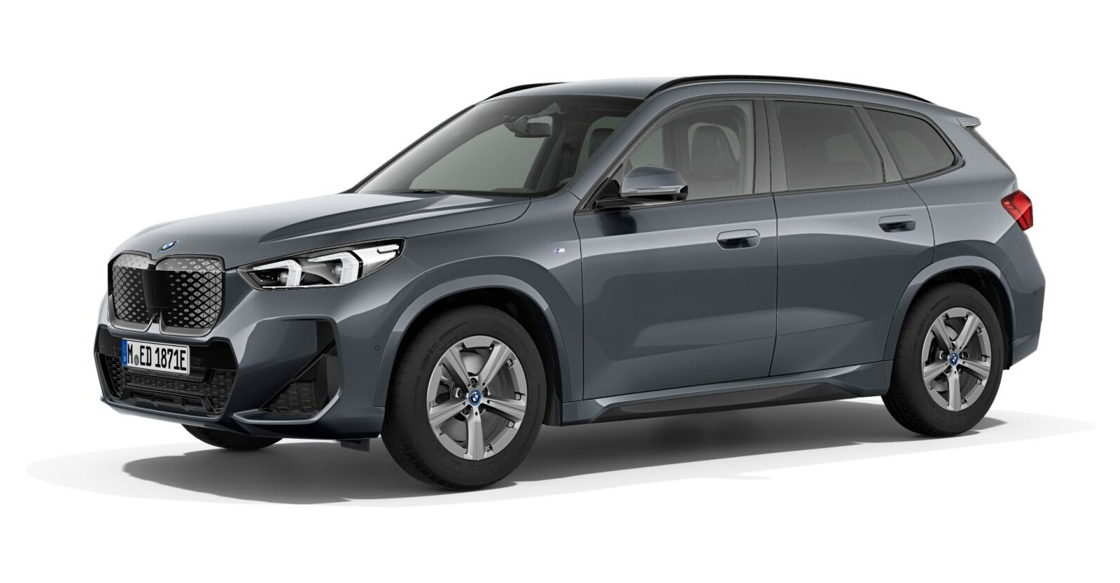 BMW iX1 xDrive30 in Grau von vorne BMW iX1 xDrive30 in Grau von vorne