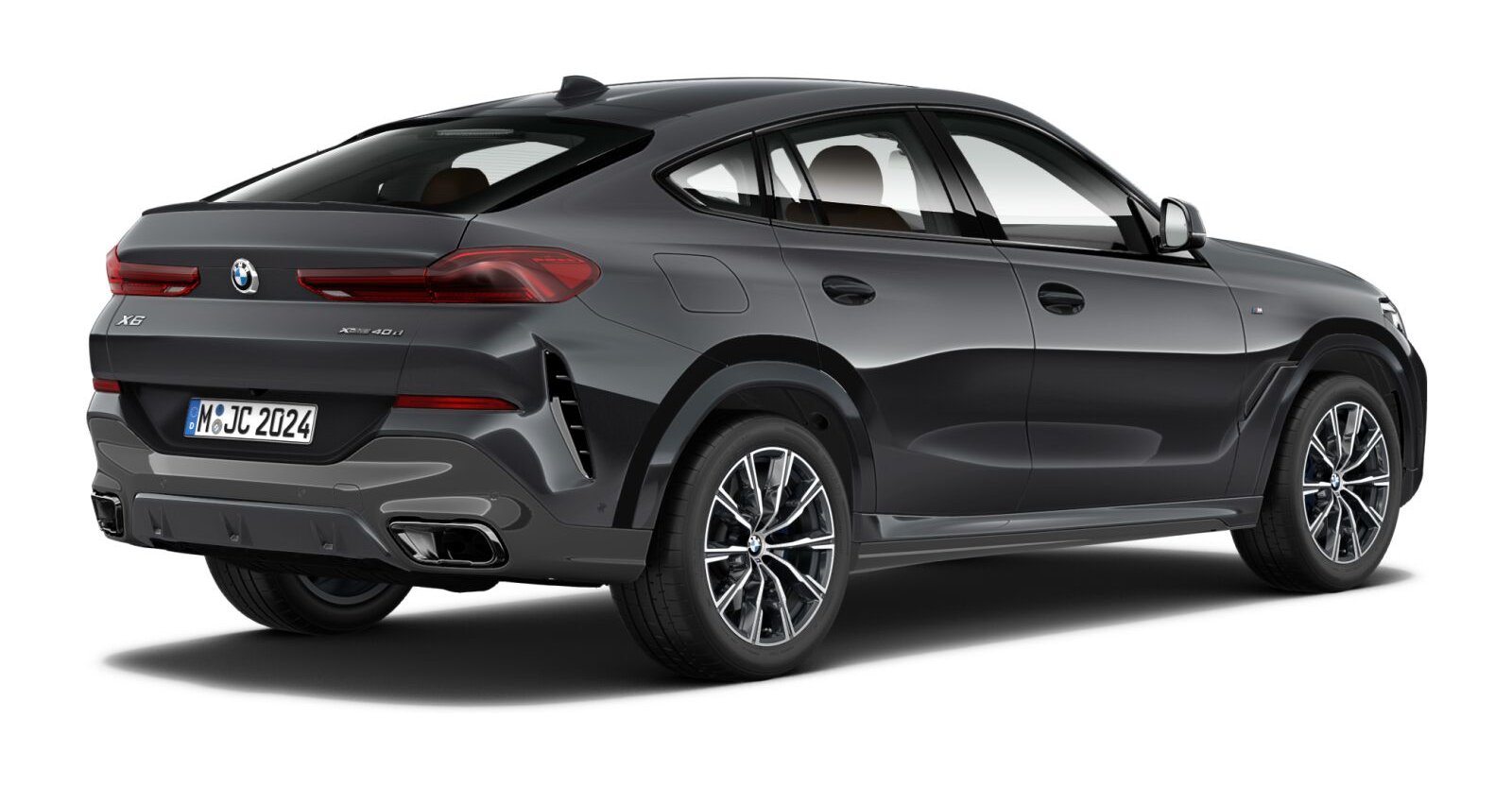 BMW BMW X in Grau von hinten