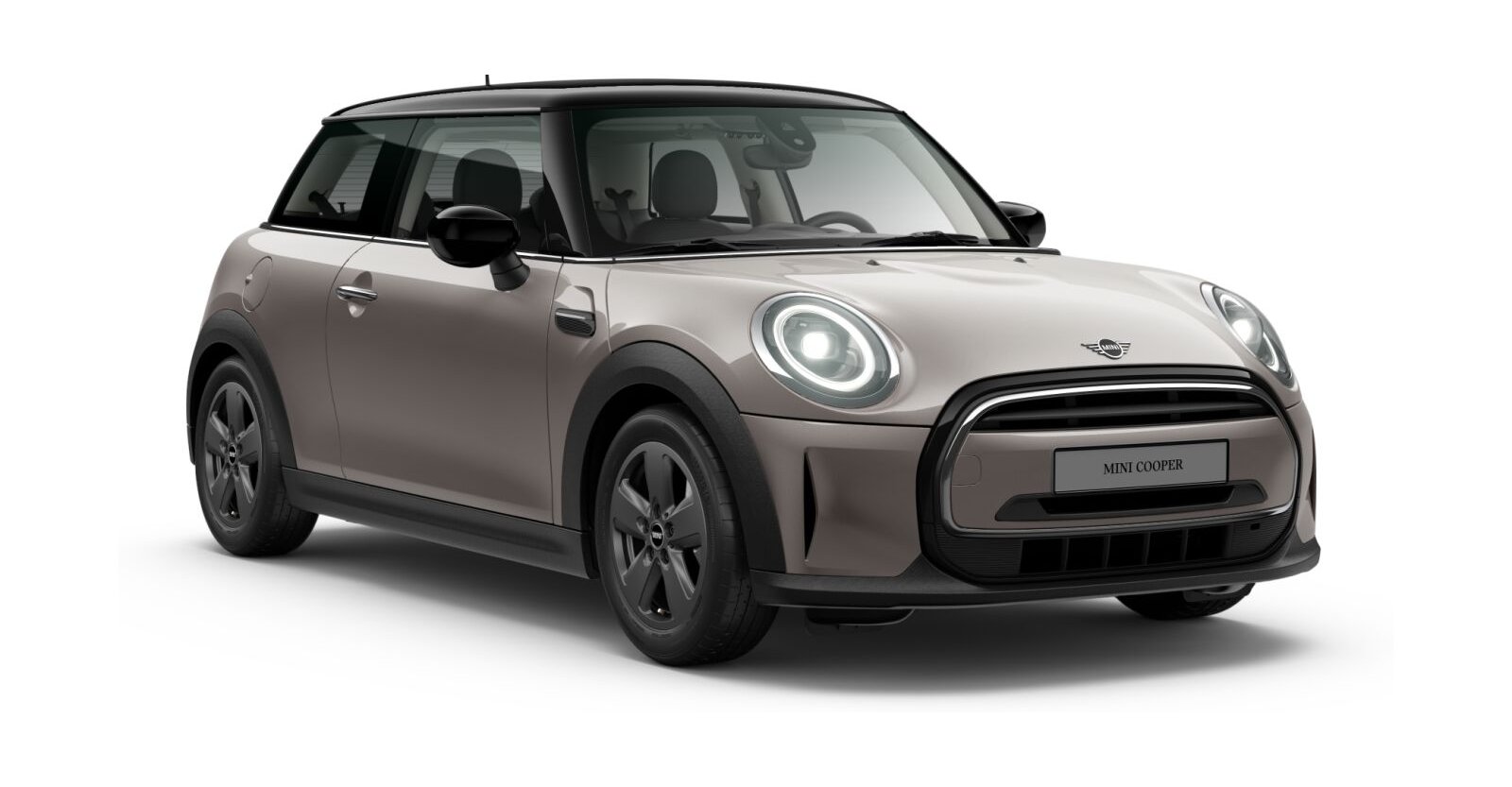 MINI Cooper 3-Türer in Grau von vorne MINI Cooper 3-Türer in Grau von vorne