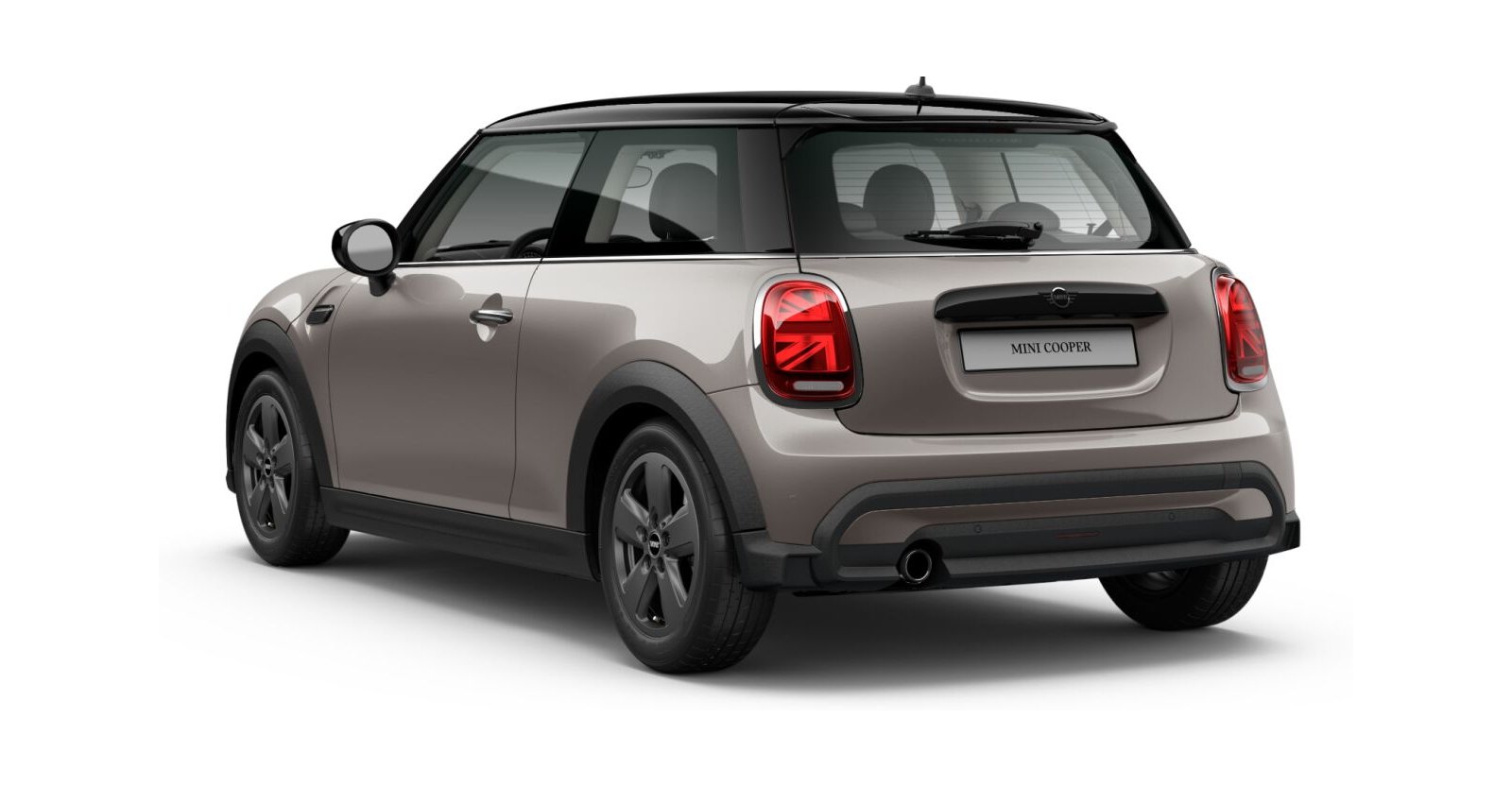 MINI MINI 3-Türer in Grau von hinten MINI MINI 3-Türer in Grau von hinten