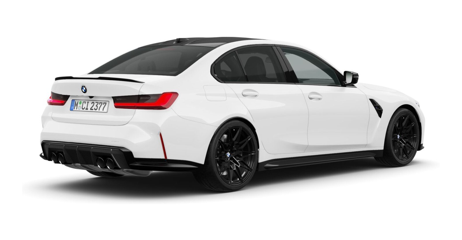 BMW BMW M in Weiß von hinten BMW BMW M in Weiß von hinten