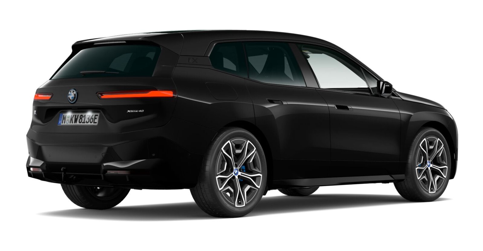BMW BMW I in Schwarz von hinten