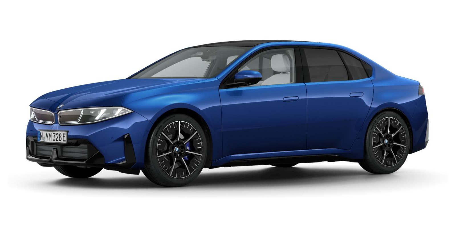 BMW i3 50 xDrive in Blau von vorne BMW i3 50 xDrive in Blau von vorne