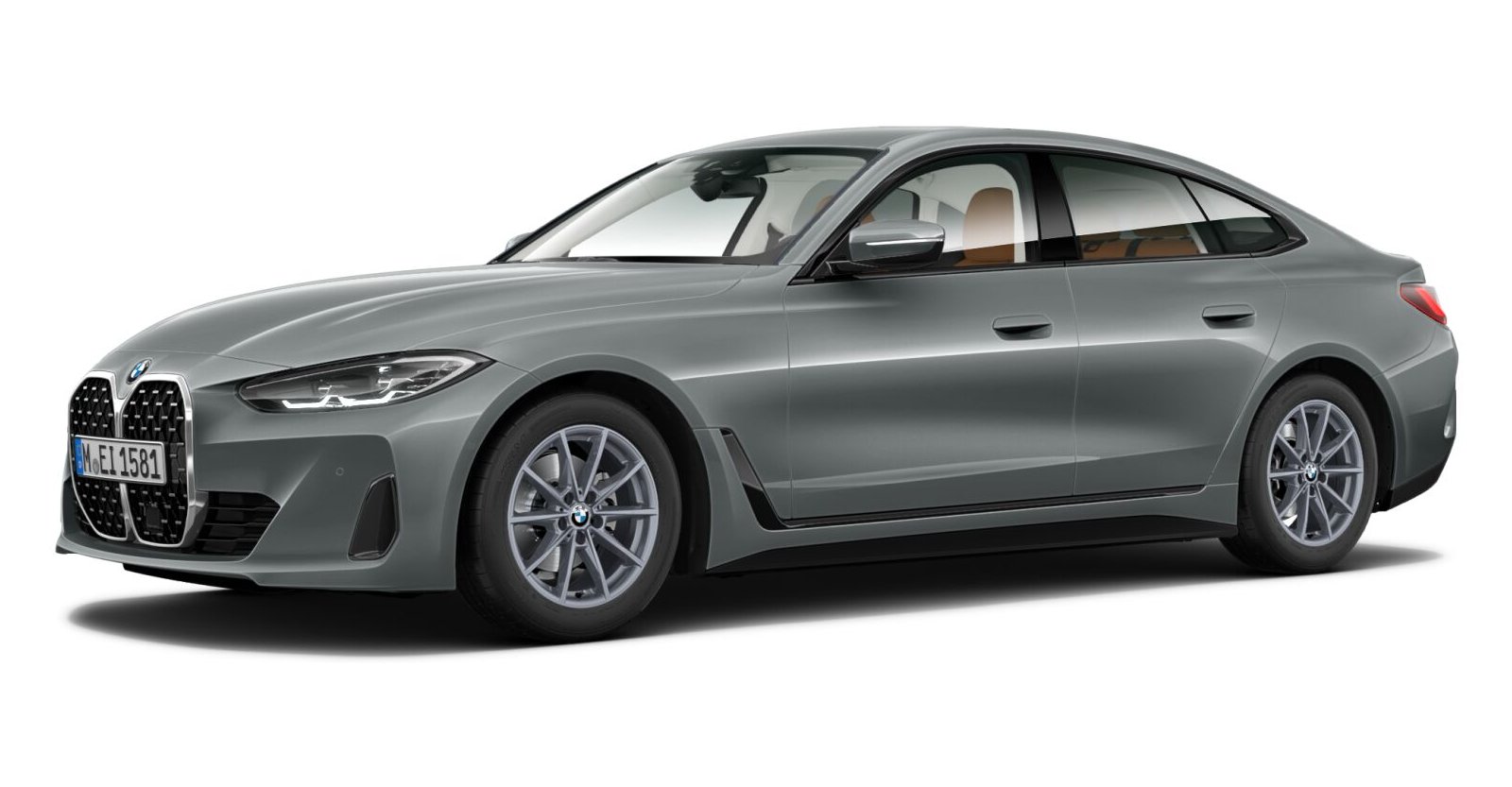 BMW 430d xDrive Gran Coupé in Grau von vorne