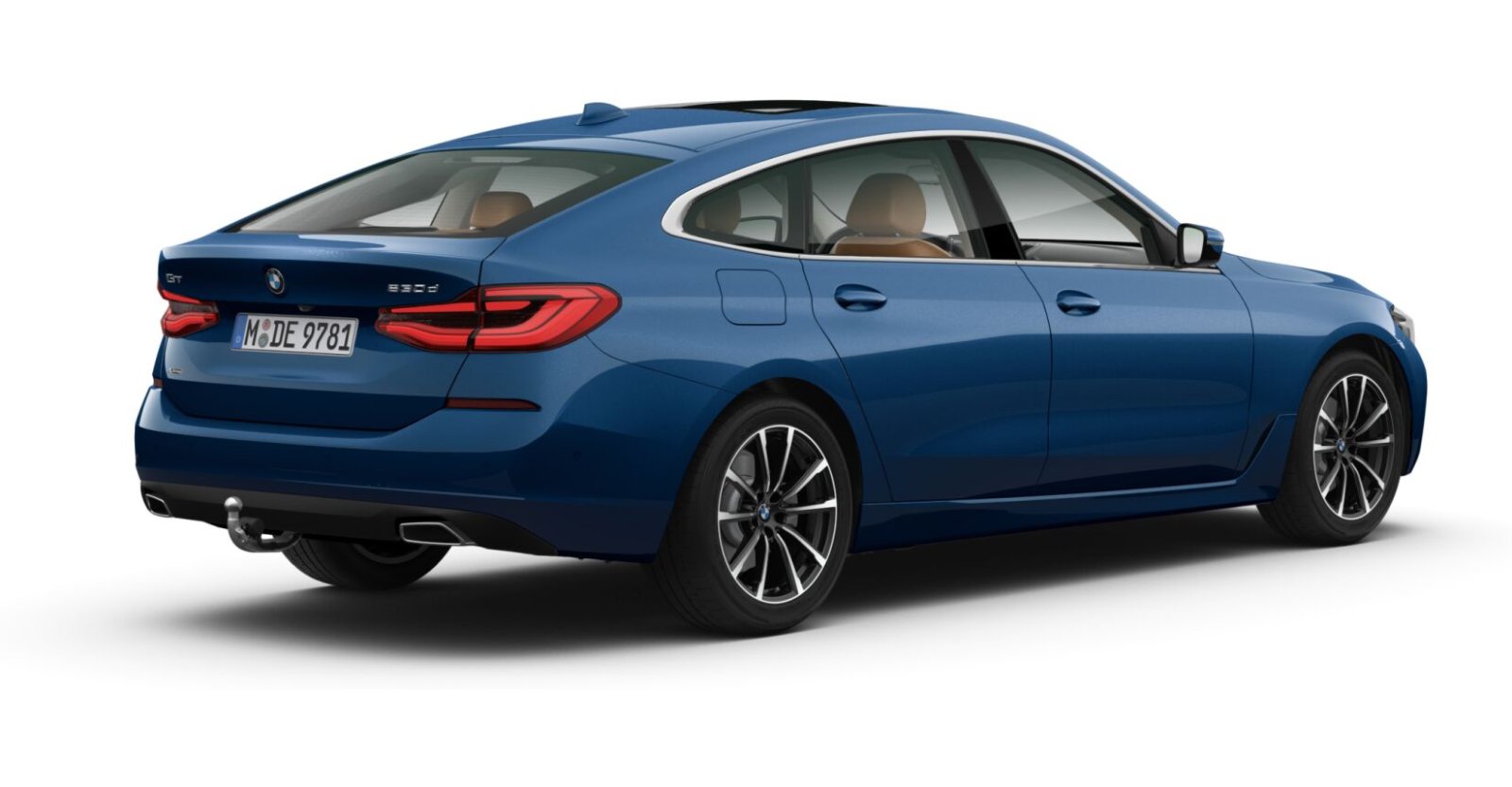 BMW BMW 6er in Blau von hinten BMW BMW 6er in Blau von hinten