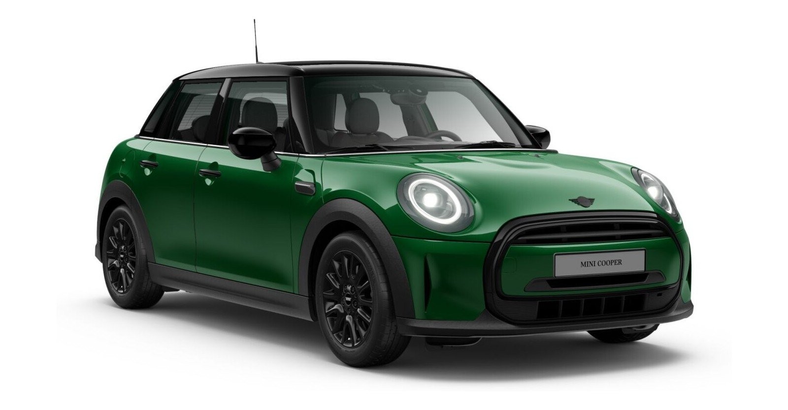 MINI Cooper 5-Türer in Grün von vorne MINI Cooper 5-Türer in Grün von vorne