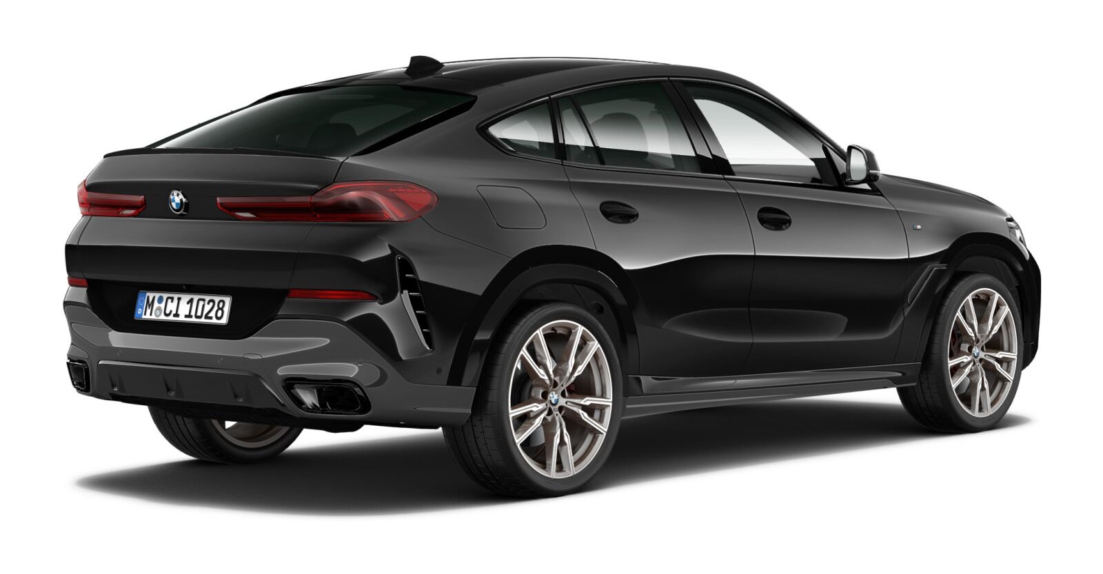 BMW BMW X in Schwarz von hinten BMW BMW X in Schwarz von hinten