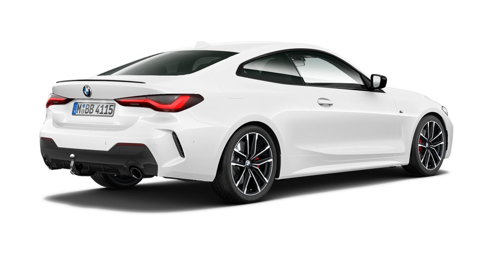 BMW BMW 4er in Weiß von hinten BMW BMW 4er in Weiß von hinten