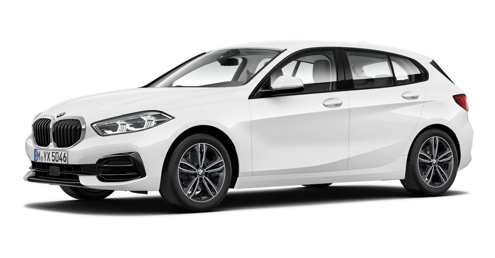 BMW BMW 1er in Weiß von vorne BMW BMW 1er in Weiß von vorne