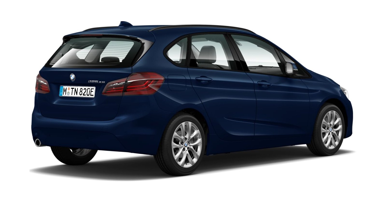BMW BMW 2er in Blau von hinten BMW BMW 2er in Blau von hinten