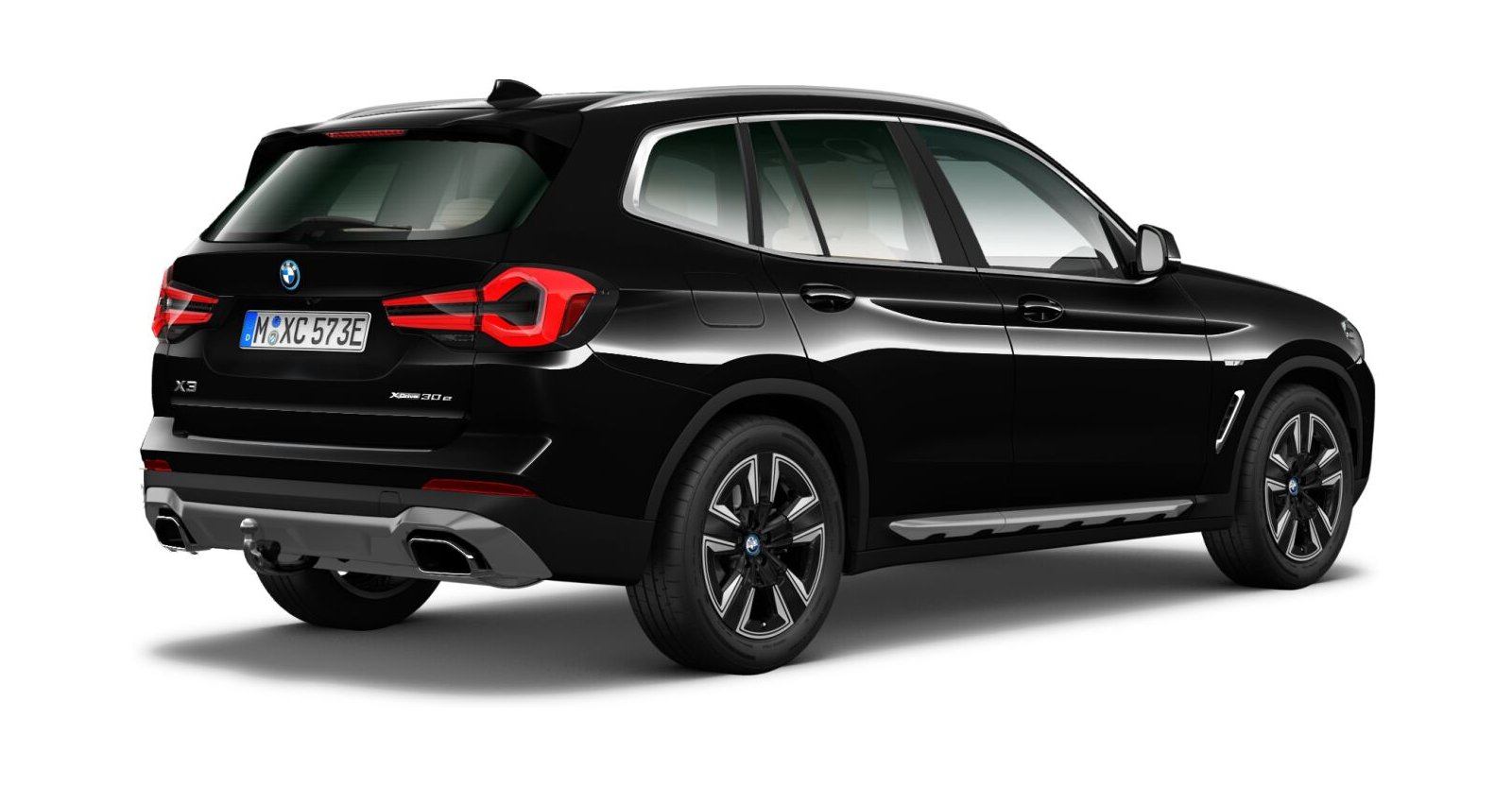 BMW BMW X in Schwarz von hinten BMW BMW X in Schwarz von hinten