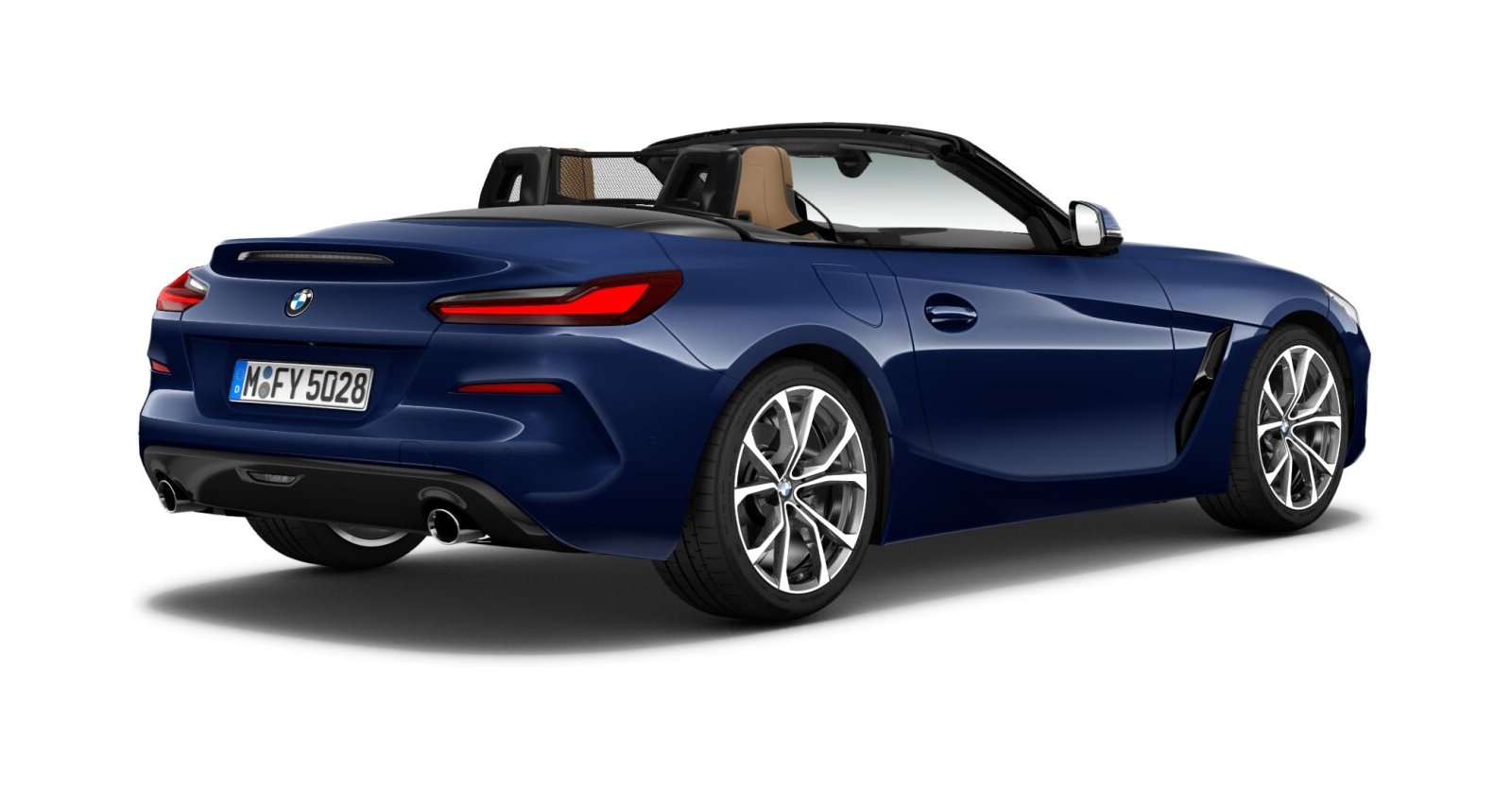 BMW BMW Z in Blau von hinten BMW BMW Z in Blau von hinten