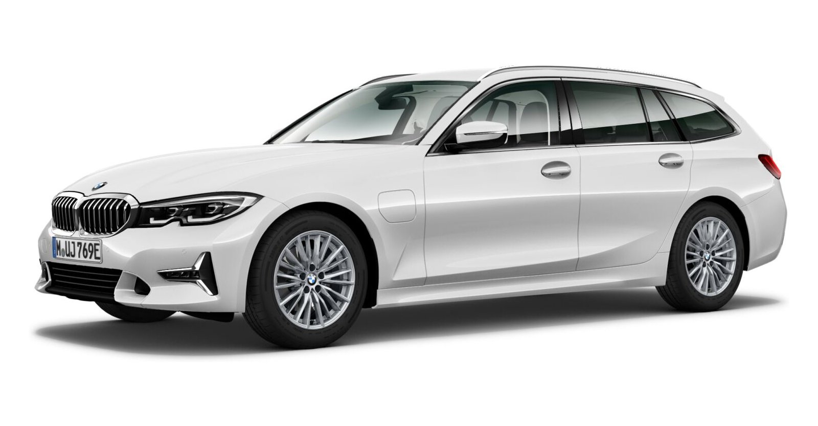BMW BMW 3er in Weiß von vorne BMW BMW 3er in Weiß von vorne