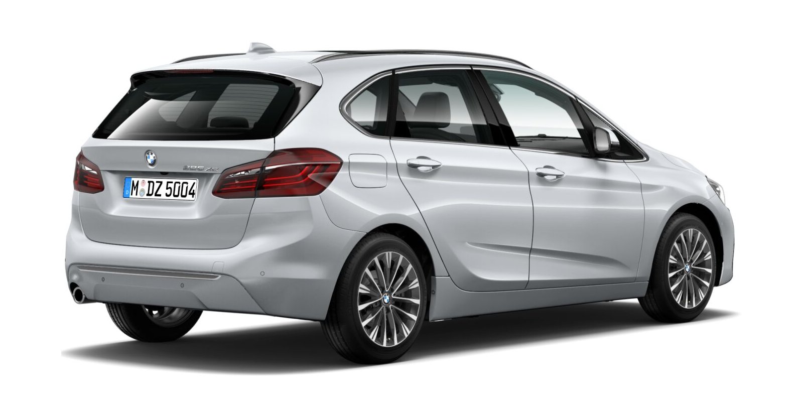 BMW BMW 2er in Silber von hinten BMW BMW 2er in Silber von hinten