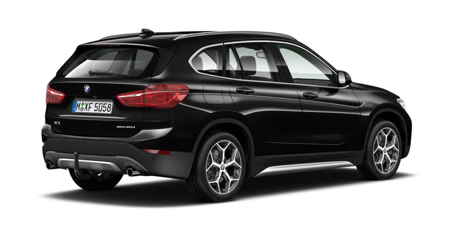 BMW BMW X in Schwarz von hinten BMW BMW X in Schwarz von hinten
