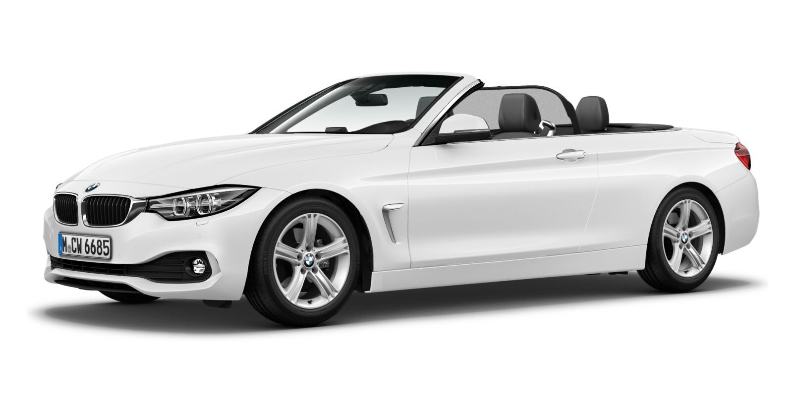 BMW BMW 4er in Weiß von vorne BMW BMW 4er in Weiß von vorne