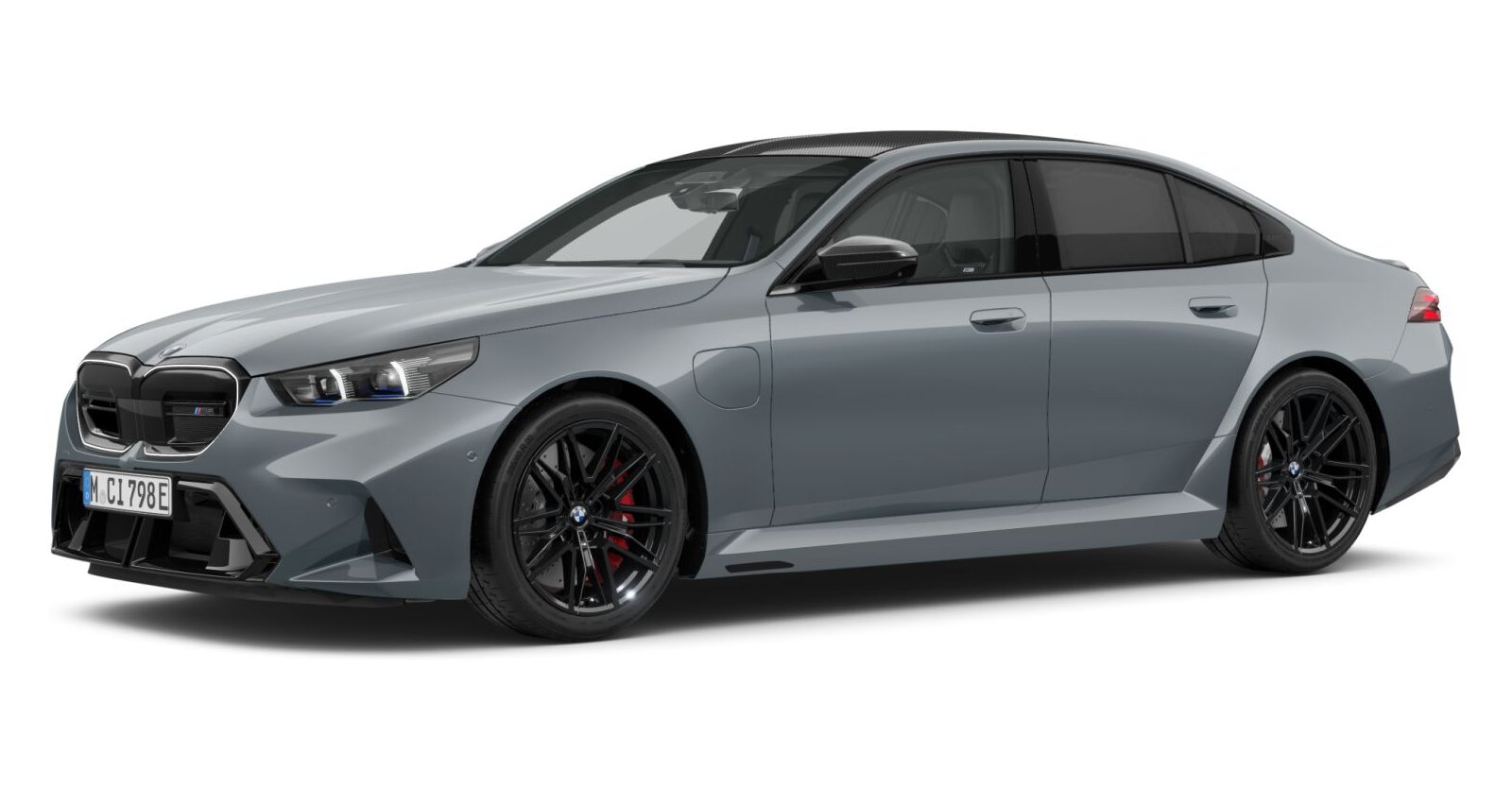 BMW M5 Limousine in Grau von vorne BMW M5 Limousine in Grau von vorne