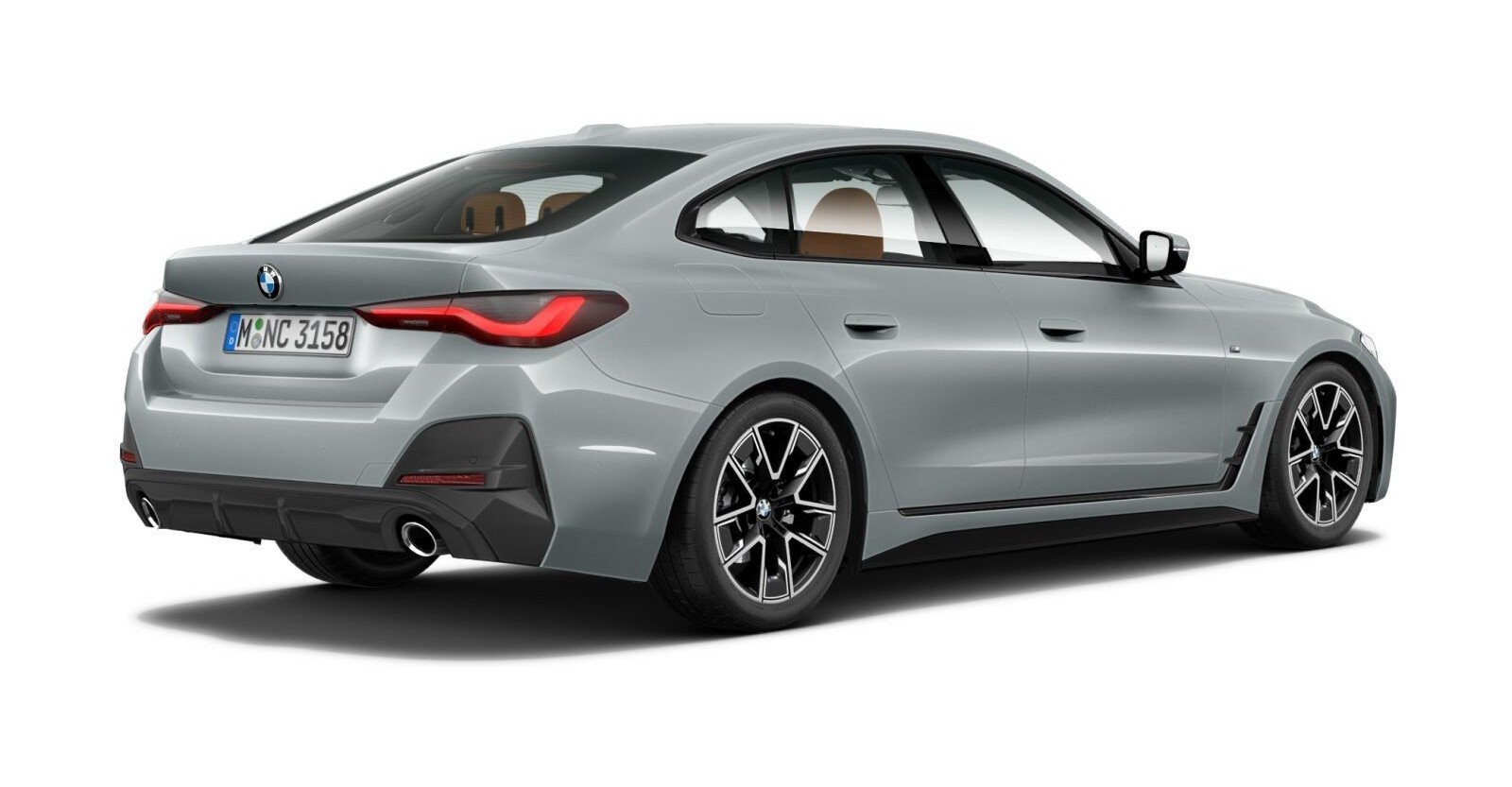 BMW BMW 4er in Grau von hinten BMW BMW 4er in Grau von hinten