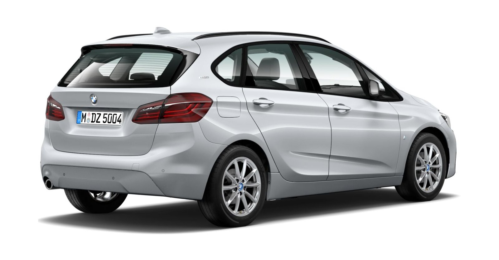 BMW BMW 2er in Silber von hinten BMW BMW 2er in Silber von hinten