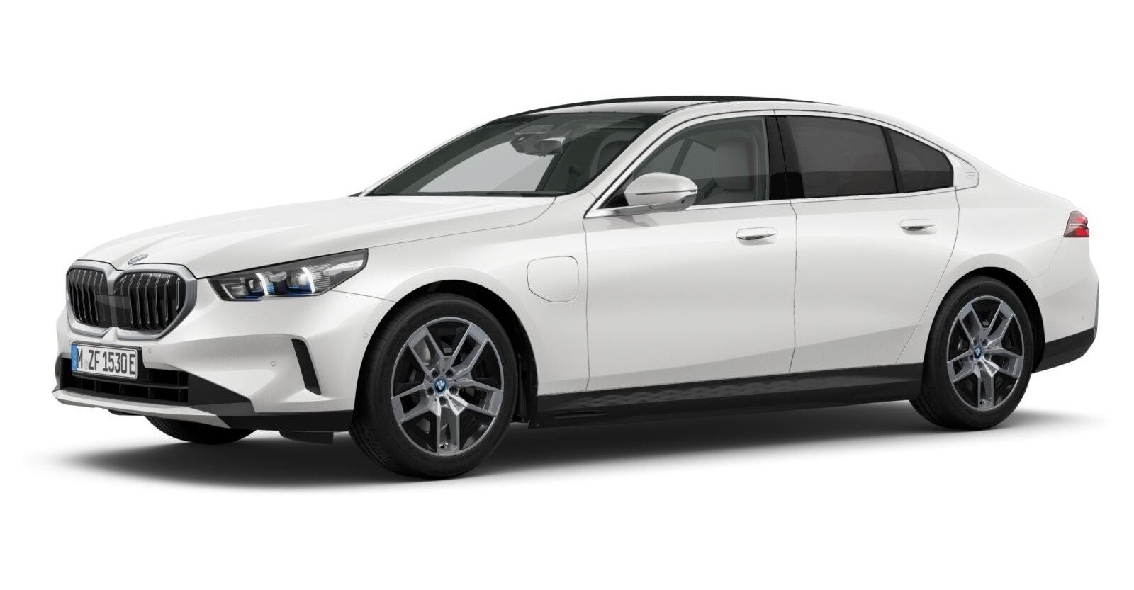 BMW BMW 5er in Weiß von vorne BMW BMW 5er in Weiß von vorne