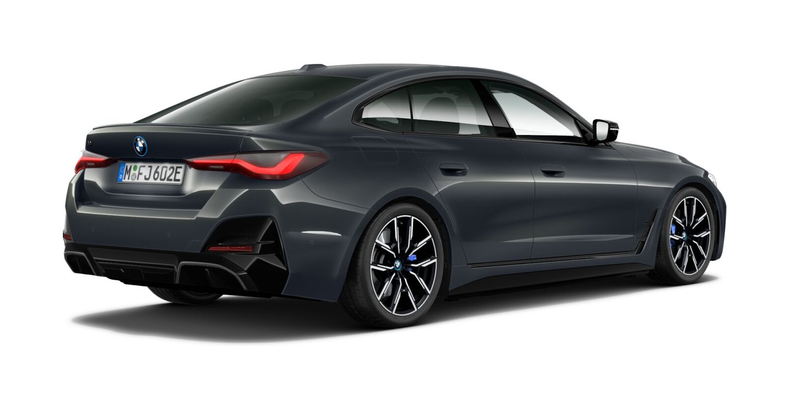 BMW BMW I in Grau von hinten BMW BMW I in Grau von hinten