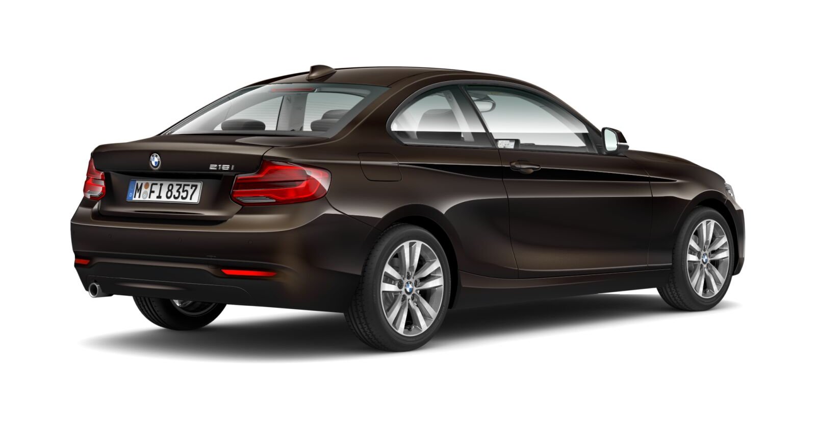 BMW BMW 2er in Braun von hinten BMW BMW 2er in Braun von hinten