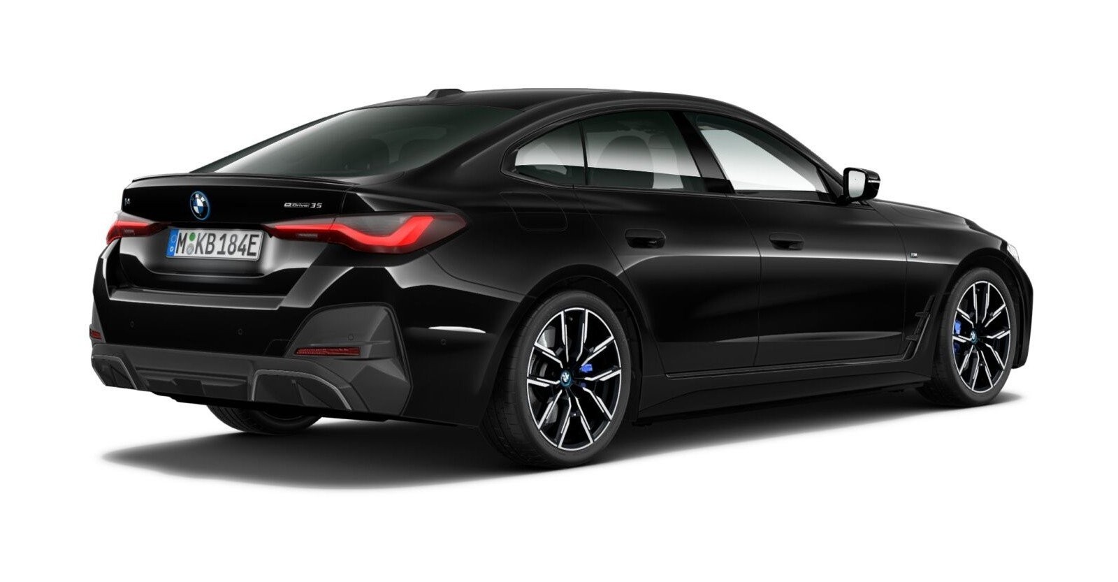BMW BMW I in Schwarz von hinten
