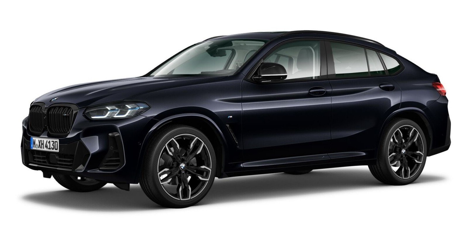 BMW X4 M40d in Schwarz von vorne BMW X4 M40d in Schwarz von vorne