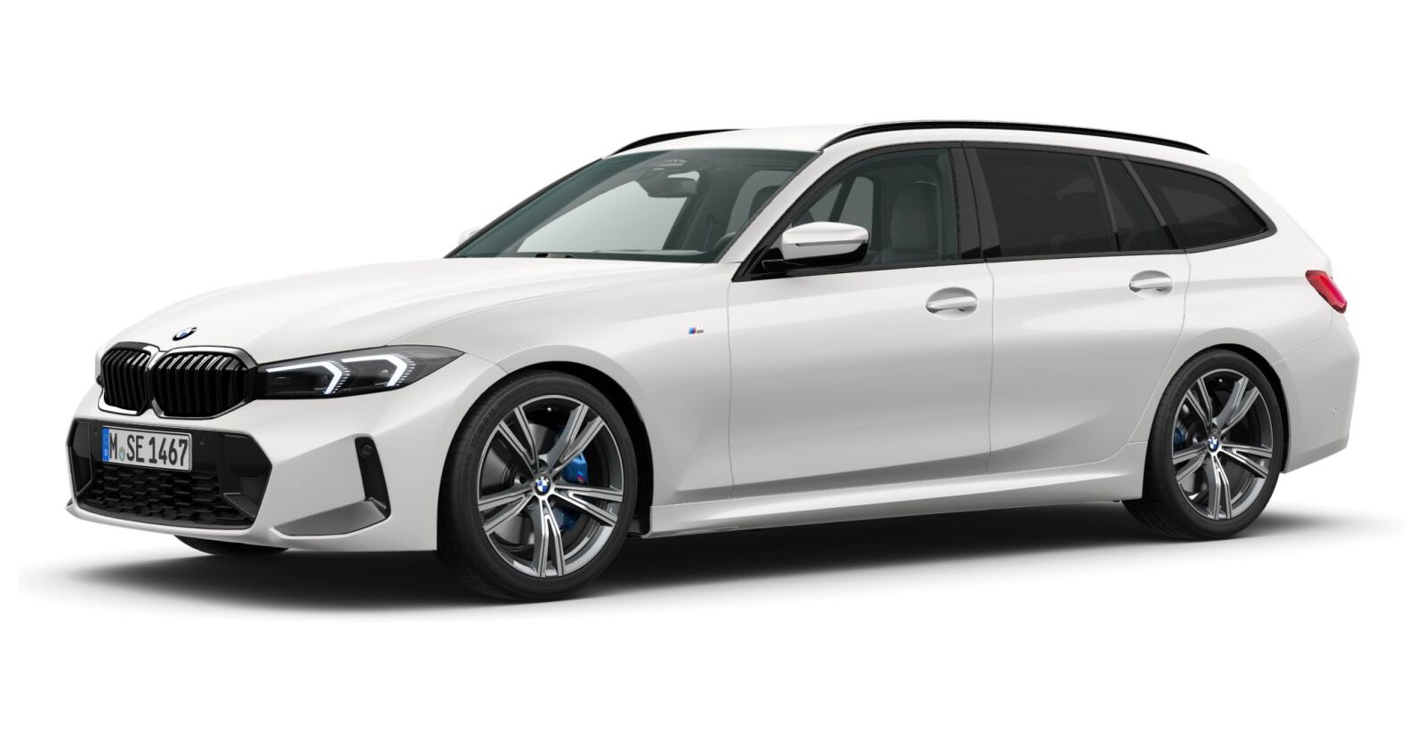 BMW BMW 3er in Weiß von vorne BMW BMW 3er in Weiß von vorne