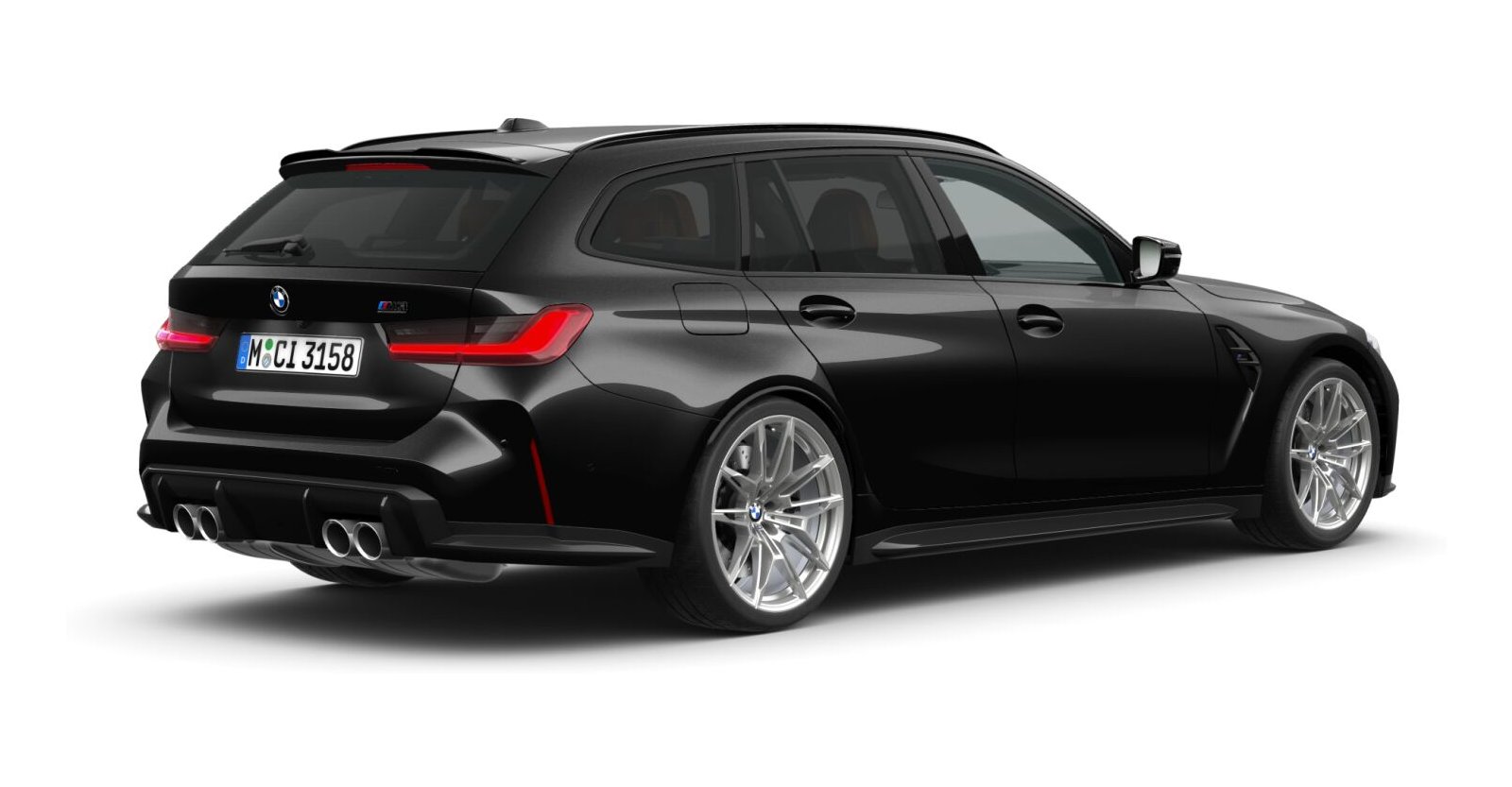 BMW BMW M in Schwarz von hinten BMW BMW M in Schwarz von hinten