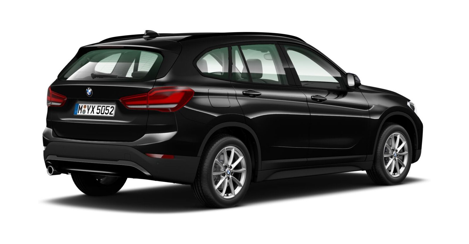 BMW BMW X in Schwarz von hinten BMW BMW X in Schwarz von hinten