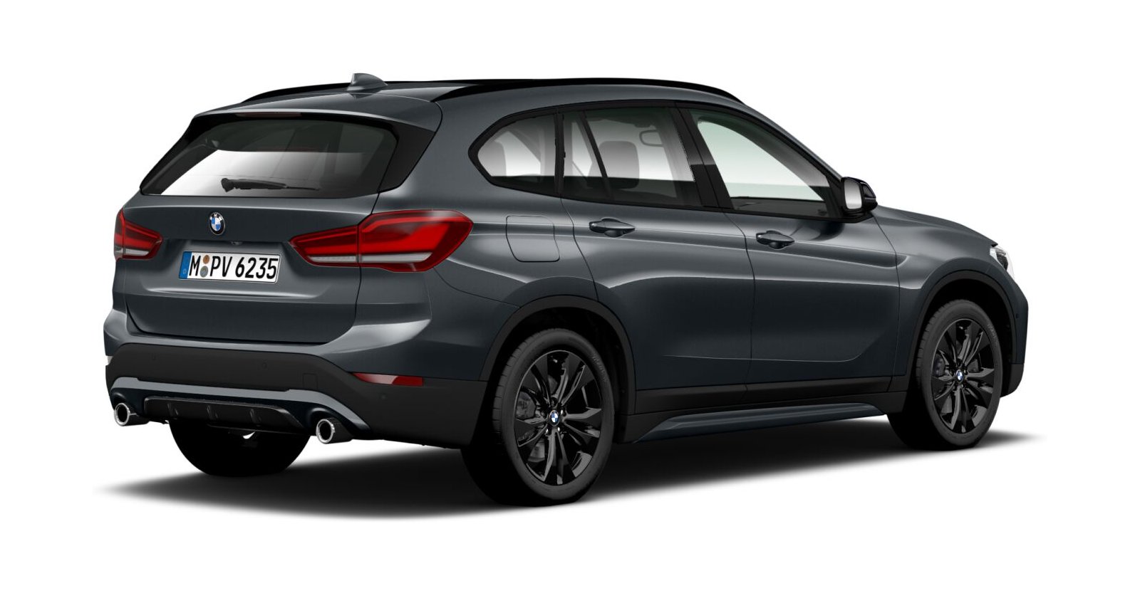 BMW BMW X in Grau von hinten BMW BMW X in Grau von hinten