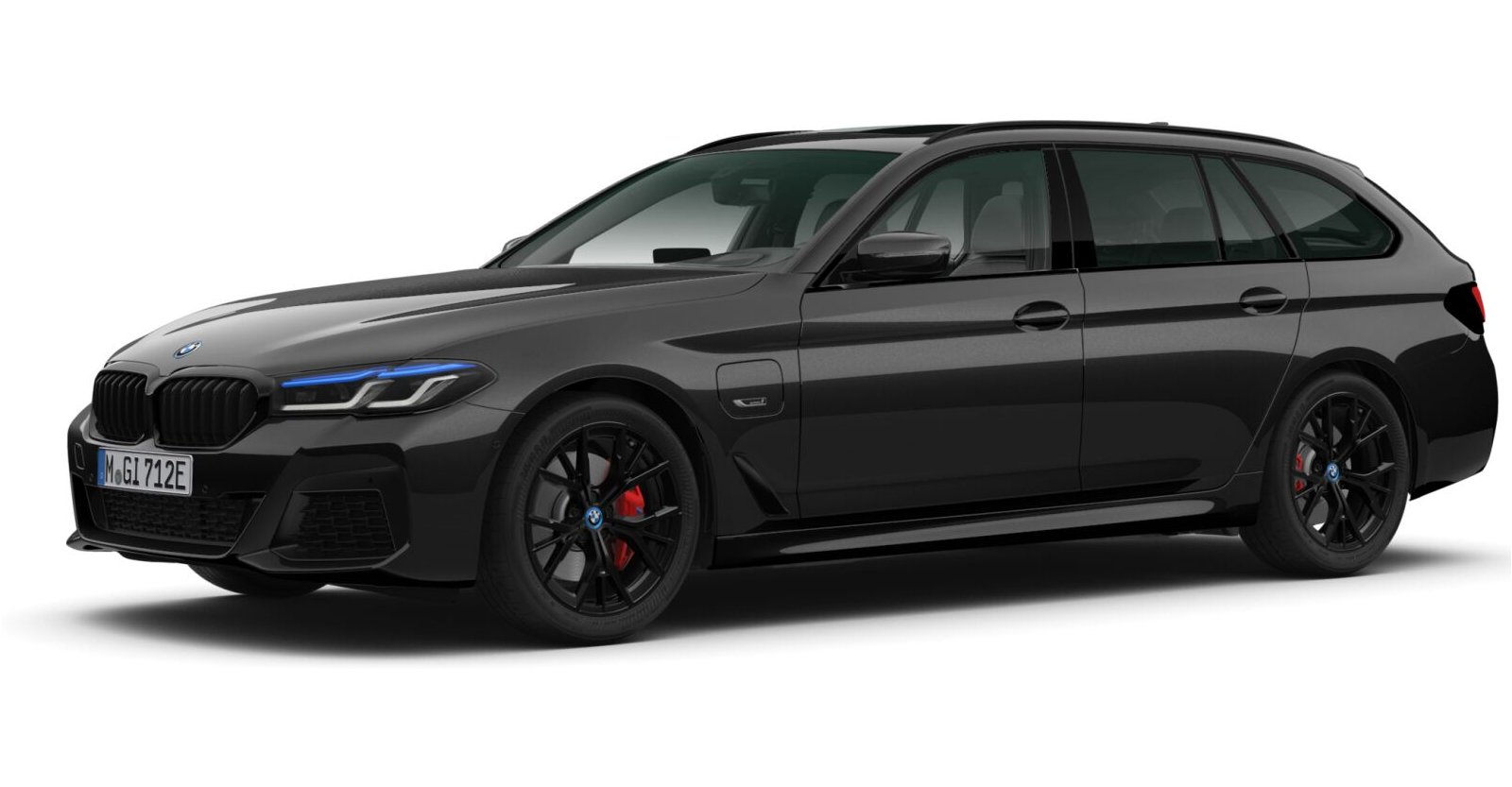 BMW BMW 5er in Schwarz von vorne BMW BMW 5er in Schwarz von vorne
