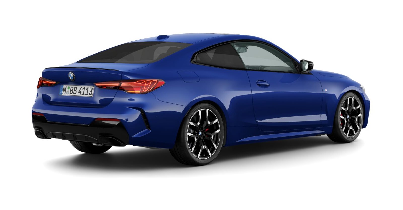 BMW BMW 4er in Blau von hinten BMW BMW 4er in Blau von hinten